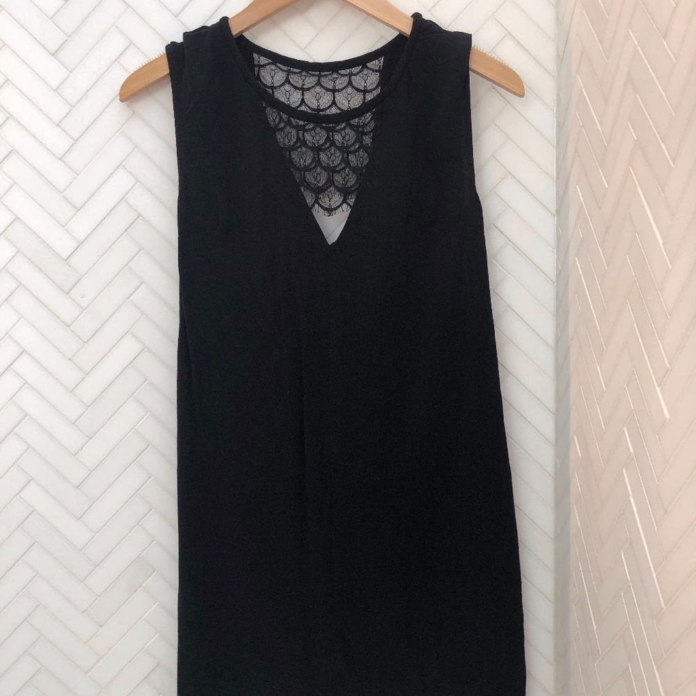 Sandro Rustico Shift Dress Size S Black